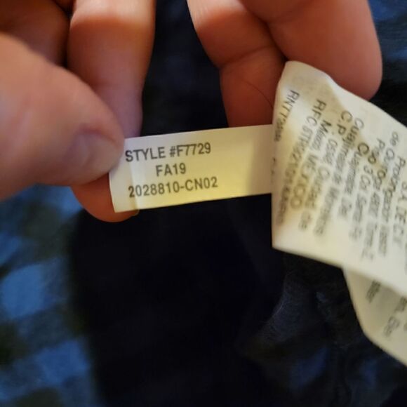 Madewell Blue Plaid Flannel Slim Boyfriend Shirt size XS - Picture 9 of 9